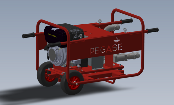 Pompe-termique-diesel-carburant-eau-cenrifuge-sur-mesure-chassis-trolley-roues-deplacable